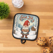 Norwegian Nisse God Jul Christmas Pot Holder Pannenlap (Top down)