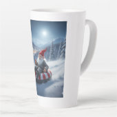 Norwegian Nisse Sledding, Latte Mug Mok (Rechterhoek)