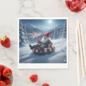 Norwegian Nisse Sledding, Napkins Servet (Insitu)