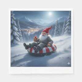 Norwegian Nisse Sledding, Napkins Servet