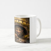Norwegian Troll Hiding Under Bridge, Coffee Mug Koffiemok (Voorkant rechts)