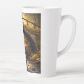 Norwegian Troll Hiding Under Bridge, Latte Mug Mok (Rechts)