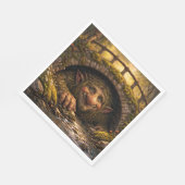 Norwegian Troll Hiding Under Bridge, Napkins Servet (Hoek)
