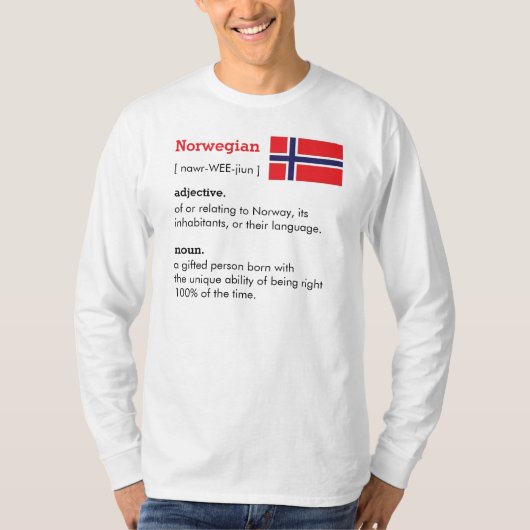 Norweigen Definition T-shirt (Voorkant)