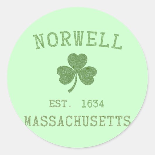 Norwell MA Sticker (Voorkant)