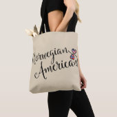 Norwewgian American Entwined Hearts Grocery Bag Tote Bag (Dichtbij)