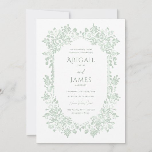 Norwich bruiloft uitnodiging (Voorkant)