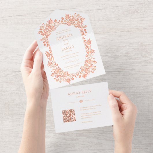 Norwich bruiloft uitnodiging met RSVP-kaart (Afscheurbaar)