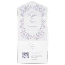 Norwich bruiloft uitnodiging met RSVP-kaart