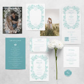 Norwich bruiloft uitnodiging met RSVP-kaart