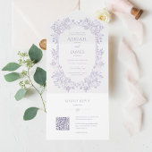 Norwich bruiloft uitnodiging met RSVP-kaart