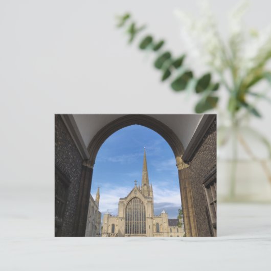 Norwich Cathedral 1 Briefkaart (Staand voorkant)