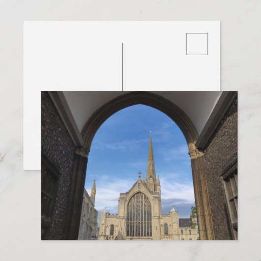 Norwich Cathedral 1 Briefkaart (Voorkant / Achterkant)