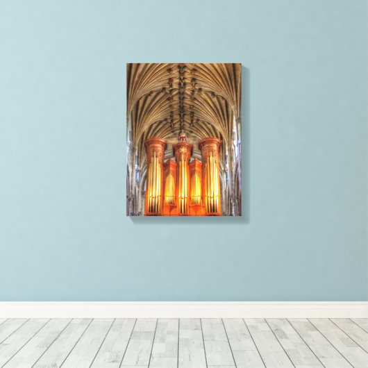 Norwich Cathedral Canvas Afdruk (Insitu (Houten vloer))