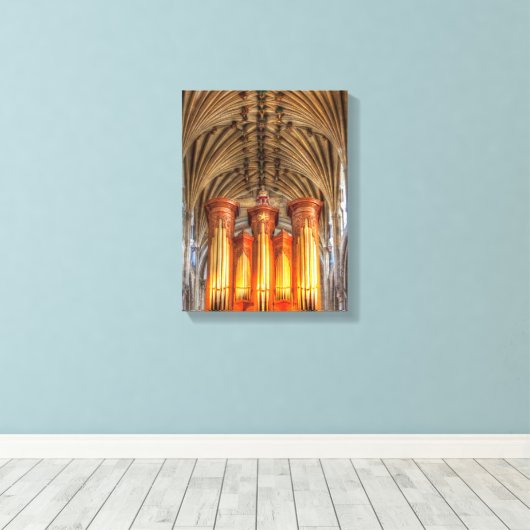 Norwich Cathedral Canvas Afdruk (Insitu (Houten vloer))