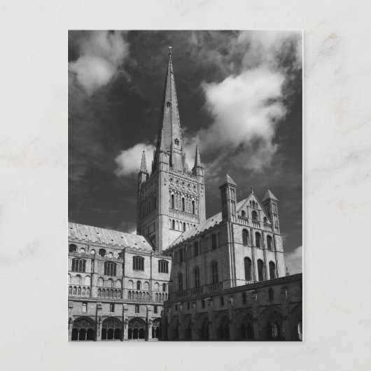 Norwich Cathedral, Norfolk, Engeland Briefkaart (Voorkant)