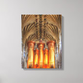 Norwich Cathedral orgel Canvas Afdruk (Voorkant)