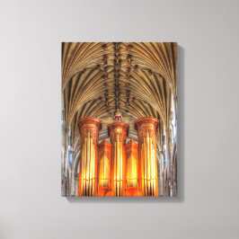 Norwich Cathedral orgel Canvas Afdruk