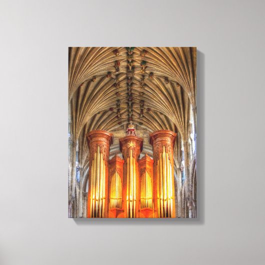 Norwich Cathedral orgel Canvas Afdruk (Voorkant)