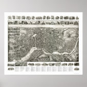 Norwich CT Panoramic Map - 1912 Poster (Voorkant)