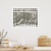 Norwich CT Panoramic Map - 1912 Poster (Keuken)