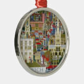 Norwich England Metalen Ornament (Rechts)