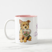 Norwich Heart mama Tweekleurige Koffiemok (Links)