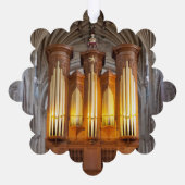 Norwich kathedraal pijporgel ornament kaart (Achterkant)