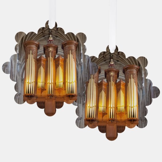 Norwich kathedraal pijporgel ornament kaart (Voorkant / Achterkant)