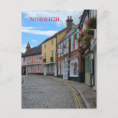 Norwich kleurrijke gebouwen uitzicht briefkaart (Voorkant)