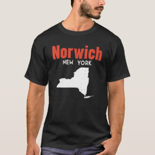 Norwich New York Verenigde Staten Amerika reizen N T-shirt