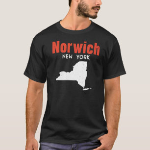 Norwich New York Verenigde Staten Amerika reizen N T-shirt