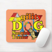 Norwich_Terrier_Agility Muismat (Met muis)