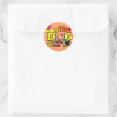 Norwich_Terrier_Agility Ronde Sticker (Tas)