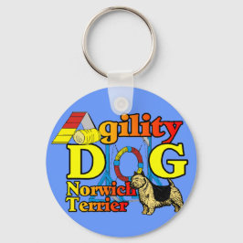 Norwich_Terrier_Agility Sleutelhanger