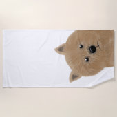 Norwich Terrier Beach Towel Strandlaken (Voorkant)