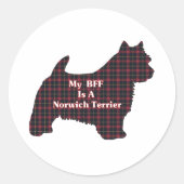 Norwich Terrier BFF Sticker (Voorkant)