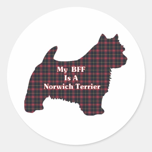 Norwich Terrier BFF Sticker (Voorkant)