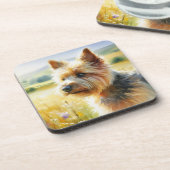 Norwich Terrier Bier Onderzetter (Linkerzijde)