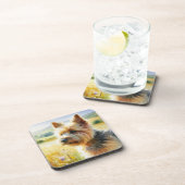 Norwich Terrier Bier Onderzetter (Rechterzijde)