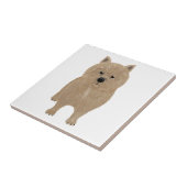 Norwich Terrier Ceramic Tegel Tegeltje (Zijkant)