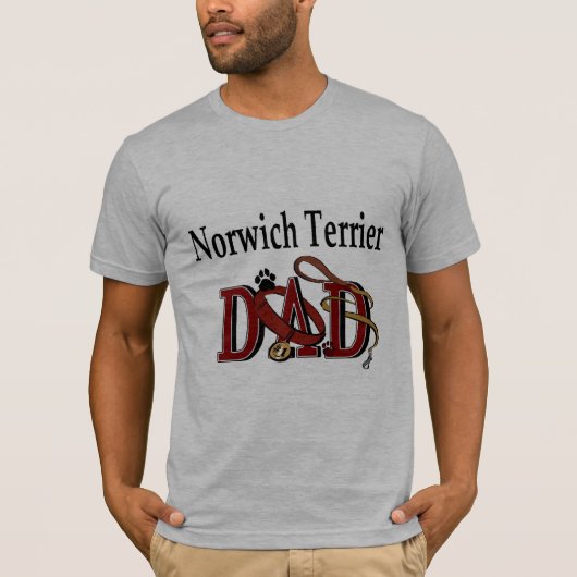 Norwich Terrier Dad Gifts T-shirt (Voorkant)