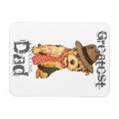 Norwich Terrier Dad Magneet (Horizontaal)