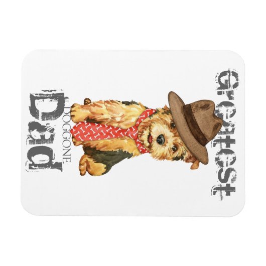 Norwich Terrier Dad Magneet (Horizontaal)