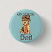 Norwich Terrier Dad Ronde Button 3,2 Cm (Voorkant)