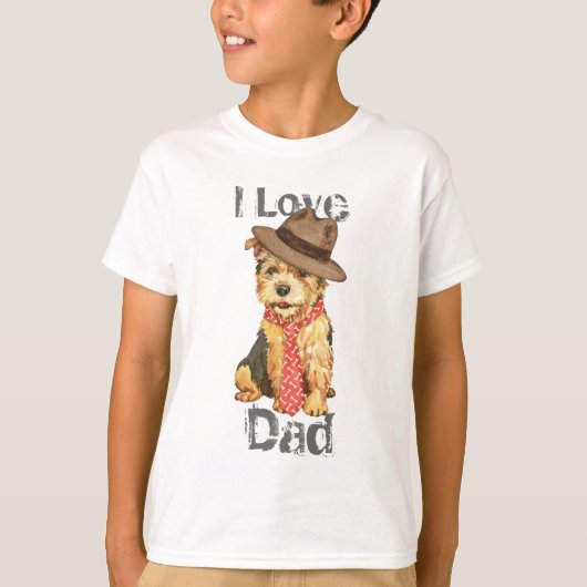 Norwich Terrier Dad T-shirt (Voorkant)