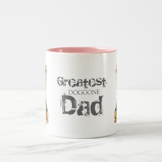 Norwich Terrier Dad Tweekleurige Koffiemok (Center)