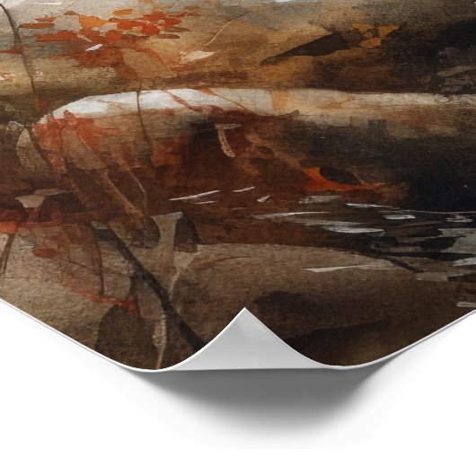 Norwich Terrier Dog Art Print Poster (Hoek)