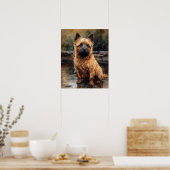 Norwich Terrier Dog Art Print Poster (Keuken)