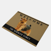 Norwich Terrier Doormat Deurmat (Schuin)